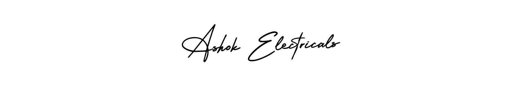 It looks lik you need a new signature style for name Ashok Electricals. Design unique handwritten (AmerikaSignatureDemo-Regular) signature with our free signature maker in just a few clicks. Ashok Electricals signature style 3 images and pictures png