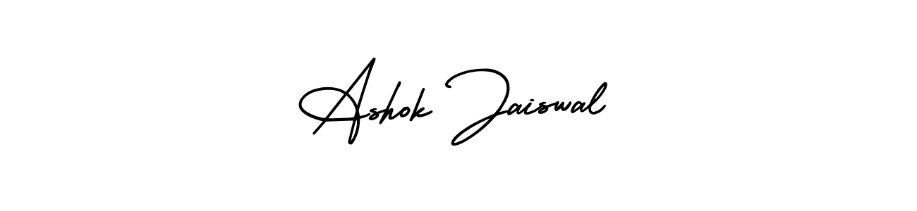 The best way (AmerikaSignatureDemo-Regular) to make a short signature is to pick only two or three words in your name. The name Ashok Jaiswal include a total of six letters. For converting this name. Ashok Jaiswal signature style 3 images and pictures png