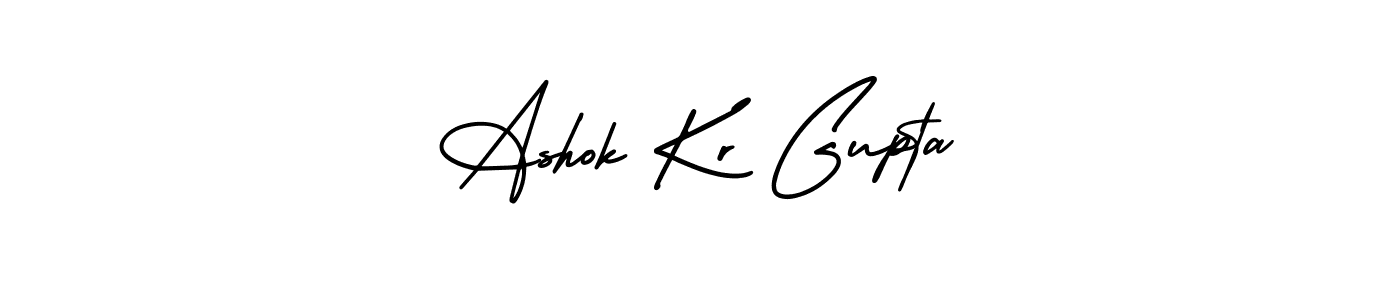 It looks lik you need a new signature style for name Ashok Kr Gupta. Design unique handwritten (AmerikaSignatureDemo-Regular) signature with our free signature maker in just a few clicks. Ashok Kr Gupta signature style 3 images and pictures png