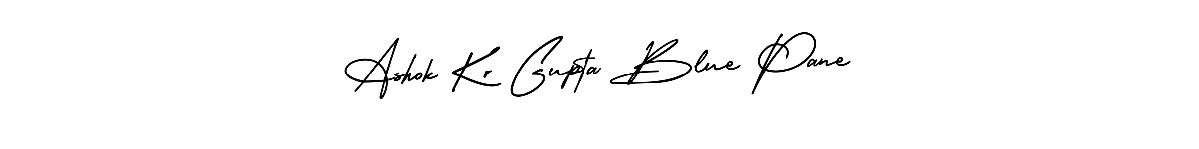 How to make Ashok Kr Gupta Blue Pane name signature. Use AmerikaSignatureDemo-Regular style for creating short signs online. This is the latest handwritten sign. Ashok Kr Gupta Blue Pane signature style 3 images and pictures png