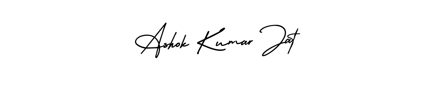 How to make Ashok Kumar Jat name signature. Use AmerikaSignatureDemo-Regular style for creating short signs online. This is the latest handwritten sign. Ashok Kumar Jat signature style 3 images and pictures png