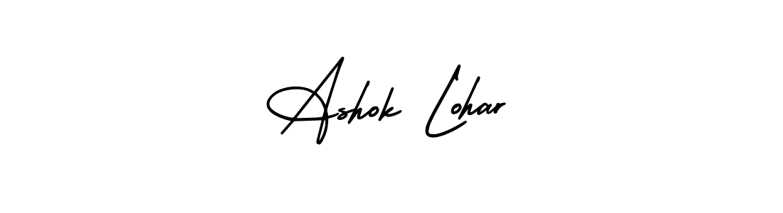 How to make Ashok Lohar name signature. Use AmerikaSignatureDemo-Regular style for creating short signs online. This is the latest handwritten sign. Ashok Lohar signature style 3 images and pictures png