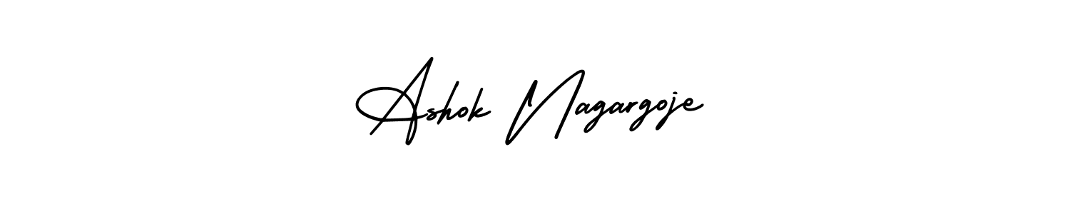 Make a short Ashok Nagargoje signature style. Manage your documents anywhere anytime using AmerikaSignatureDemo-Regular. Create and add eSignatures, submit forms, share and send files easily. Ashok Nagargoje signature style 3 images and pictures png