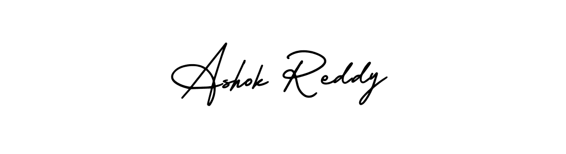 You should practise on your own different ways (AmerikaSignatureDemo-Regular) to write your name (Ashok Reddy) in signature. don't let someone else do it for you. Ashok Reddy signature style 3 images and pictures png