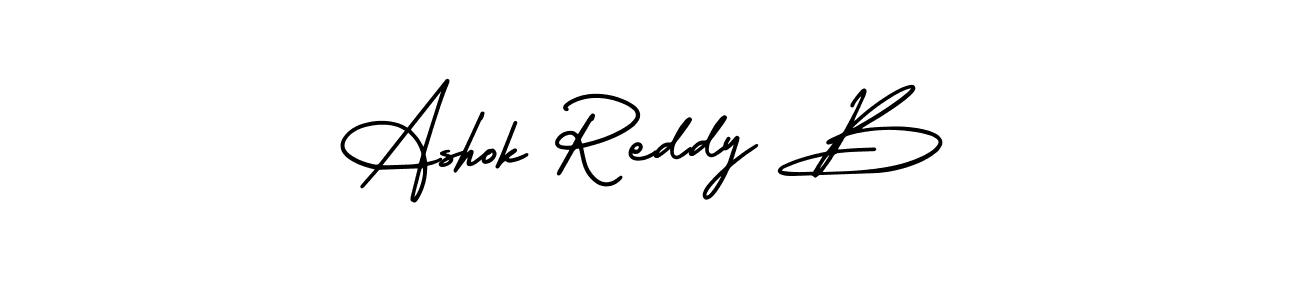 Use a signature maker to create a handwritten signature online. With this signature software, you can design (AmerikaSignatureDemo-Regular) your own signature for name Ashok Reddy B. Ashok Reddy B signature style 3 images and pictures png