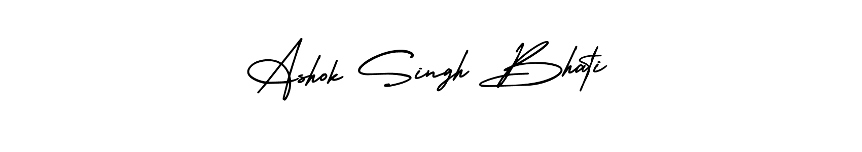 Design your own signature with our free online signature maker. With this signature software, you can create a handwritten (AmerikaSignatureDemo-Regular) signature for name Ashok Singh Bhati. Ashok Singh Bhati signature style 3 images and pictures png