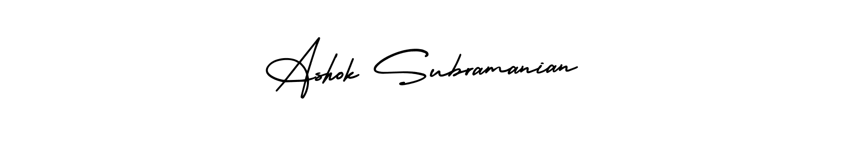 Make a beautiful signature design for name Ashok Subramanian. Use this online signature maker to create a handwritten signature for free. Ashok Subramanian signature style 3 images and pictures png