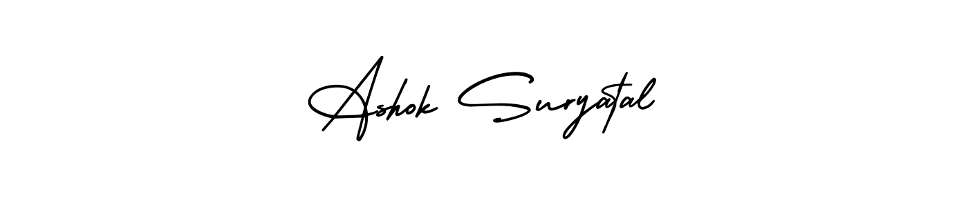 if you are searching for the best signature style for your name Ashok Suryatal. so please give up your signature search. here we have designed multiple signature styles  using AmerikaSignatureDemo-Regular. Ashok Suryatal signature style 3 images and pictures png