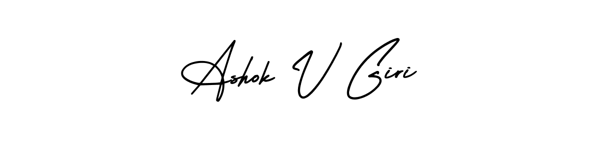 Also we have Ashok V Giri name is the best signature style. Create professional handwritten signature collection using AmerikaSignatureDemo-Regular autograph style. Ashok V Giri signature style 3 images and pictures png
