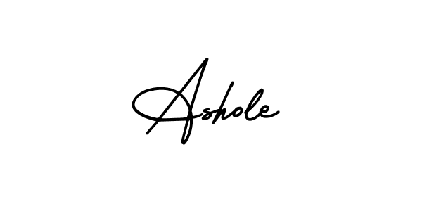 How to Draw Ashole signature style? AmerikaSignatureDemo-Regular is a latest design signature styles for name Ashole. Ashole signature style 3 images and pictures png