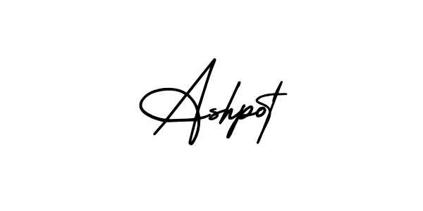 Similarly AmerikaSignatureDemo-Regular is the best handwritten signature design. Signature creator online .You can use it as an online autograph creator for name Ashpot. Ashpot signature style 3 images and pictures png