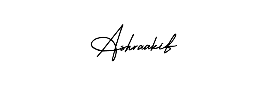Use a signature maker to create a handwritten signature online. With this signature software, you can design (AmerikaSignatureDemo-Regular) your own signature for name Ashraakif. Ashraakif signature style 3 images and pictures png