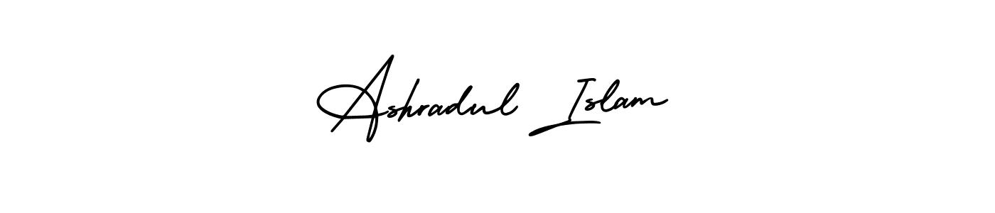 It looks lik you need a new signature style for name Ashradul Islam. Design unique handwritten (AmerikaSignatureDemo-Regular) signature with our free signature maker in just a few clicks. Ashradul Islam signature style 3 images and pictures png