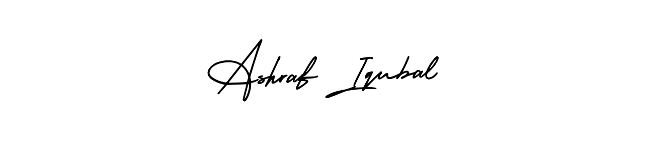 Make a beautiful signature design for name Ashraf Iqubal. With this signature (AmerikaSignatureDemo-Regular) style, you can create a handwritten signature for free. Ashraf Iqubal signature style 3 images and pictures png