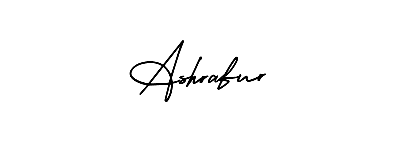 How to make Ashrafur signature? AmerikaSignatureDemo-Regular is a professional autograph style. Create handwritten signature for Ashrafur name. Ashrafur signature style 3 images and pictures png