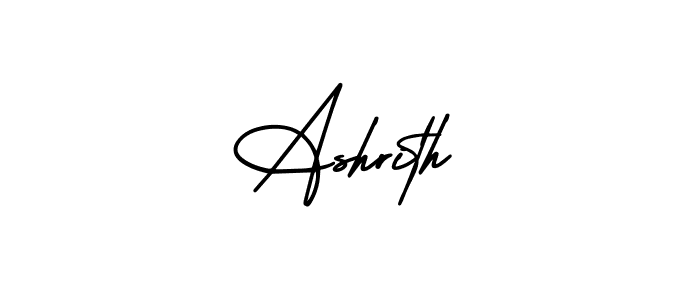 Create a beautiful signature design for name Ashrith. With this signature (AmerikaSignatureDemo-Regular) fonts, you can make a handwritten signature for free. Ashrith signature style 3 images and pictures png