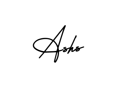 Ashs stylish signature style. Best Handwritten Sign (AmerikaSignatureDemo-Regular) for my name. Handwritten Signature Collection Ideas for my name Ashs. Ashs signature style 3 images and pictures png