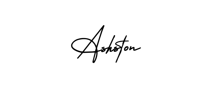 How to make Ashston signature? AmerikaSignatureDemo-Regular is a professional autograph style. Create handwritten signature for Ashston name. Ashston signature style 3 images and pictures png