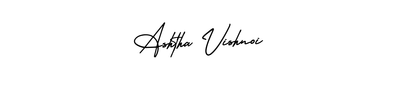 Here are the top 10 professional signature styles for the name Ashtha Vishnoi. These are the best autograph styles you can use for your name. Ashtha Vishnoi signature style 3 images and pictures png