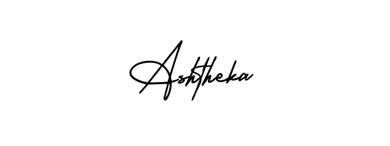Make a beautiful signature design for name Ashtheka. Use this online signature maker to create a handwritten signature for free. Ashtheka signature style 3 images and pictures png