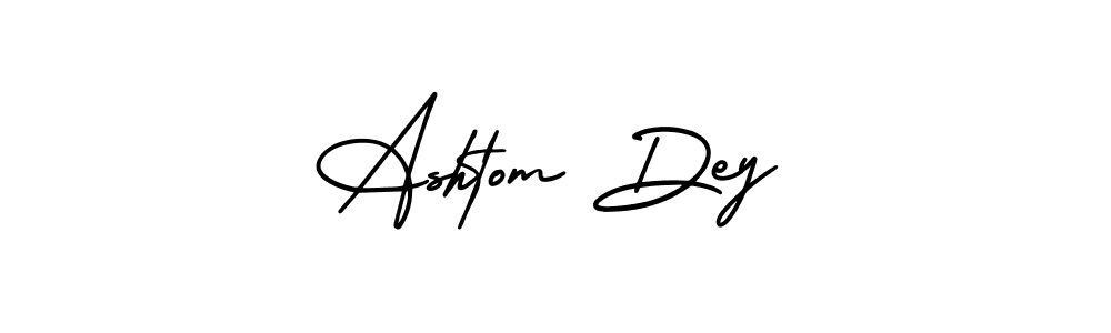 This is the best signature style for the Ashtom Dey name. Also you like these signature font (AmerikaSignatureDemo-Regular). Mix name signature. Ashtom Dey signature style 3 images and pictures png