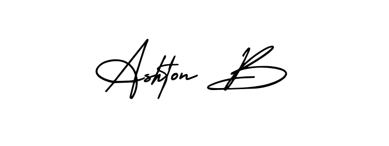 if you are searching for the best signature style for your name Ashton B. so please give up your signature search. here we have designed multiple signature styles  using AmerikaSignatureDemo-Regular. Ashton B signature style 3 images and pictures png