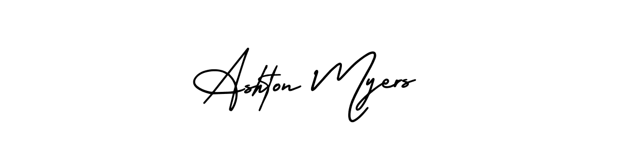 How to make Ashton Myers signature? AmerikaSignatureDemo-Regular is a professional autograph style. Create handwritten signature for Ashton Myers name. Ashton Myers signature style 3 images and pictures png