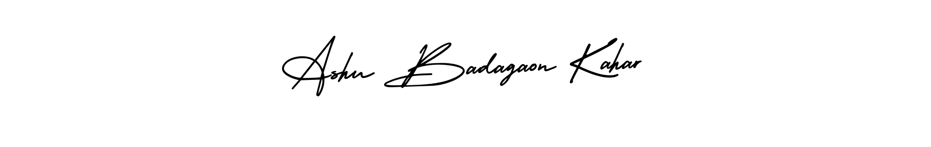 Make a short Ashu Badagaon Kahar signature style. Manage your documents anywhere anytime using AmerikaSignatureDemo-Regular. Create and add eSignatures, submit forms, share and send files easily. Ashu Badagaon Kahar signature style 3 images and pictures png