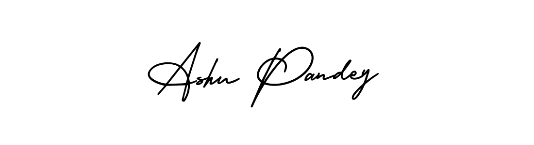 AmerikaSignatureDemo-Regular is a professional signature style that is perfect for those who want to add a touch of class to their signature. It is also a great choice for those who want to make their signature more unique. Get Ashu Pandey name to fancy signature for free. Ashu Pandey signature style 3 images and pictures png