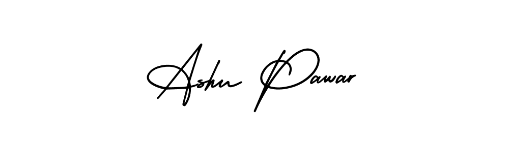 AmerikaSignatureDemo-Regular is a professional signature style that is perfect for those who want to add a touch of class to their signature. It is also a great choice for those who want to make their signature more unique. Get Ashu Pawar name to fancy signature for free. Ashu Pawar signature style 3 images and pictures png