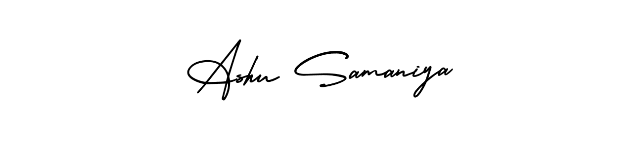 Also we have Ashu Samaniya name is the best signature style. Create professional handwritten signature collection using AmerikaSignatureDemo-Regular autograph style. Ashu Samaniya signature style 3 images and pictures png