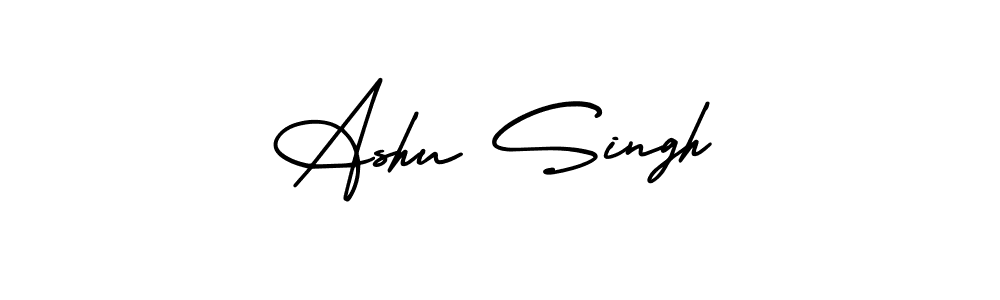 Design your own signature with our free online signature maker. With this signature software, you can create a handwritten (AmerikaSignatureDemo-Regular) signature for name Ashu Singh. Ashu Singh signature style 3 images and pictures png