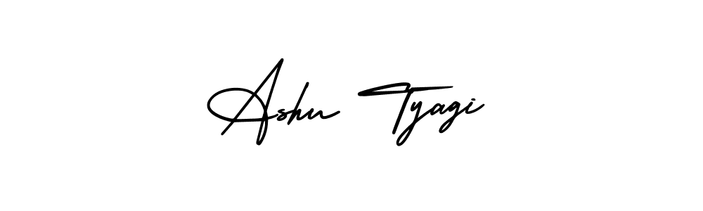 Use a signature maker to create a handwritten signature online. With this signature software, you can design (AmerikaSignatureDemo-Regular) your own signature for name Ashu Tyagi. Ashu Tyagi signature style 3 images and pictures png