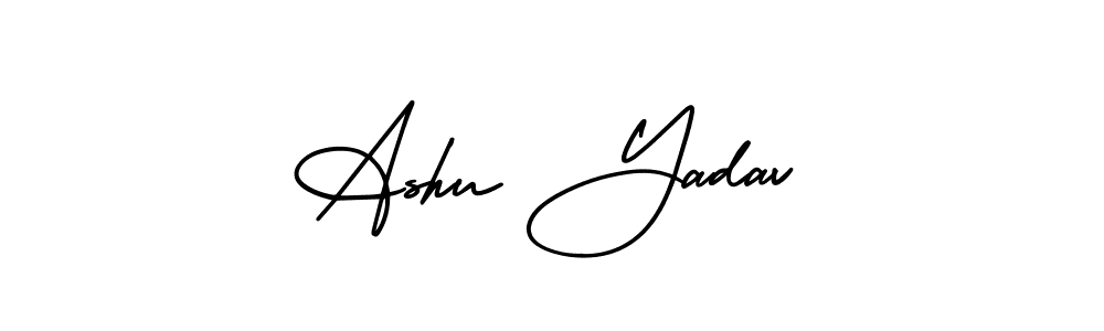 Make a beautiful signature design for name Ashu Yadav. Use this online signature maker to create a handwritten signature for free. Ashu Yadav signature style 3 images and pictures png