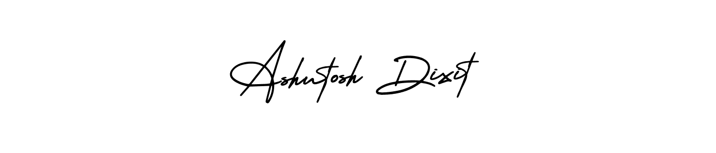 The best way (AmerikaSignatureDemo-Regular) to make a short signature is to pick only two or three words in your name. The name Ashutosh Dixit include a total of six letters. For converting this name. Ashutosh Dixit signature style 3 images and pictures png