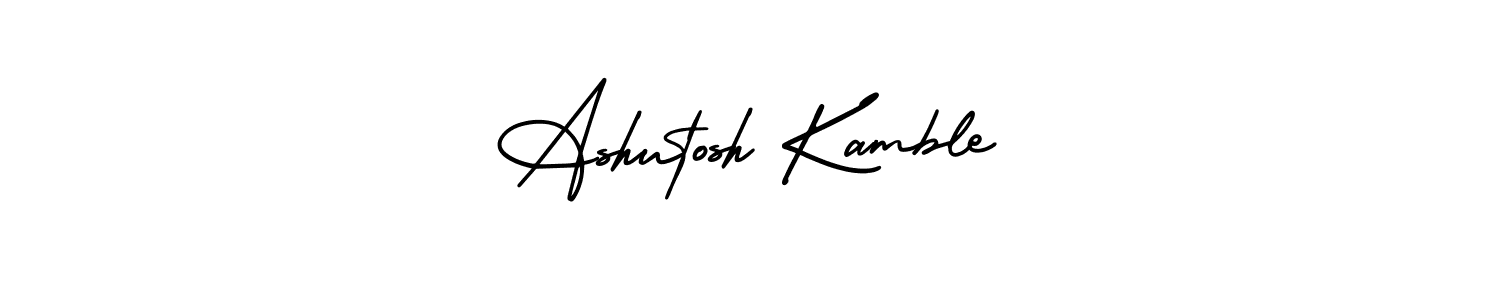 Similarly AmerikaSignatureDemo-Regular is the best handwritten signature design. Signature creator online .You can use it as an online autograph creator for name Ashutosh Kamble. Ashutosh Kamble signature style 3 images and pictures png