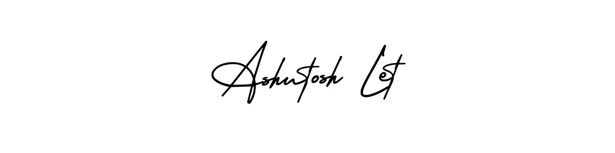 The best way (AmerikaSignatureDemo-Regular) to make a short signature is to pick only two or three words in your name. The name Ashutosh Let include a total of six letters. For converting this name. Ashutosh Let signature style 3 images and pictures png