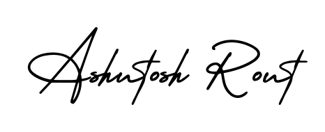 Upgrade your professional image with Ashutosh Rout signature created with AmerikaSignatureDemo-Regular font. Fast, free, and watermark-free download. Ashutosh Rout signature style 3 images and pictures png
