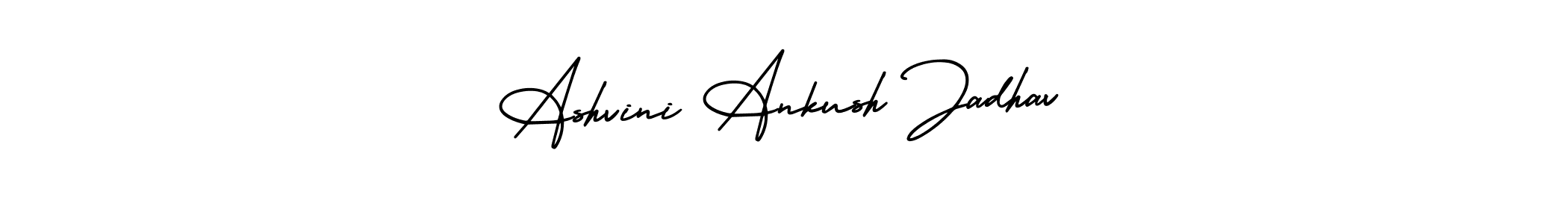How to make Ashvini Ankush Jadhav signature? AmerikaSignatureDemo-Regular is a professional autograph style. Create handwritten signature for Ashvini Ankush Jadhav name. Ashvini Ankush Jadhav signature style 3 images and pictures png