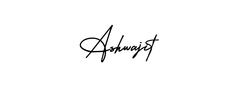 The best way (AmerikaSignatureDemo-Regular) to make a short signature is to pick only two or three words in your name. The name Ashwajit include a total of six letters. For converting this name. Ashwajit signature style 3 images and pictures png