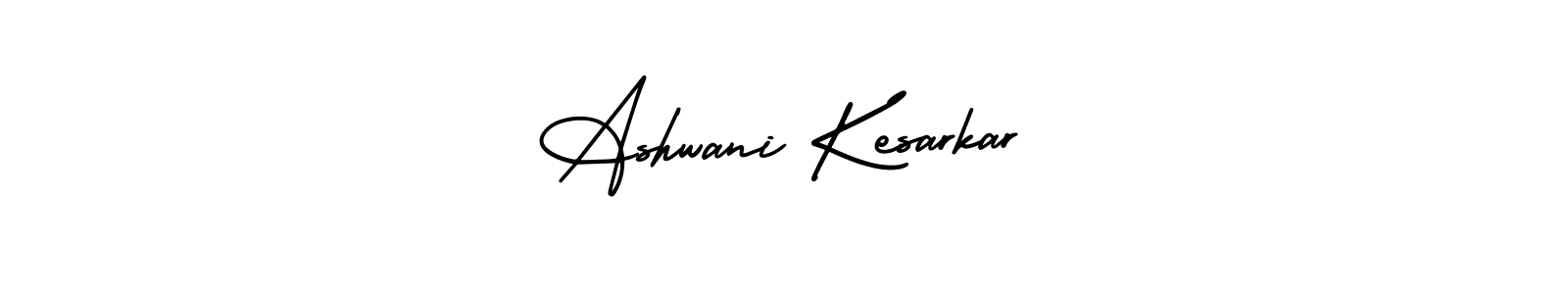 This is the best signature style for the Ashwani Kesarkar name. Also you like these signature font (AmerikaSignatureDemo-Regular). Mix name signature. Ashwani Kesarkar signature style 3 images and pictures png