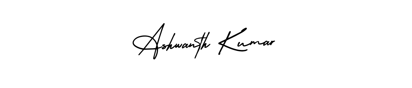 Create a beautiful signature design for name Ashwanth Kumar. With this signature (AmerikaSignatureDemo-Regular) fonts, you can make a handwritten signature for free. Ashwanth Kumar signature style 3 images and pictures png