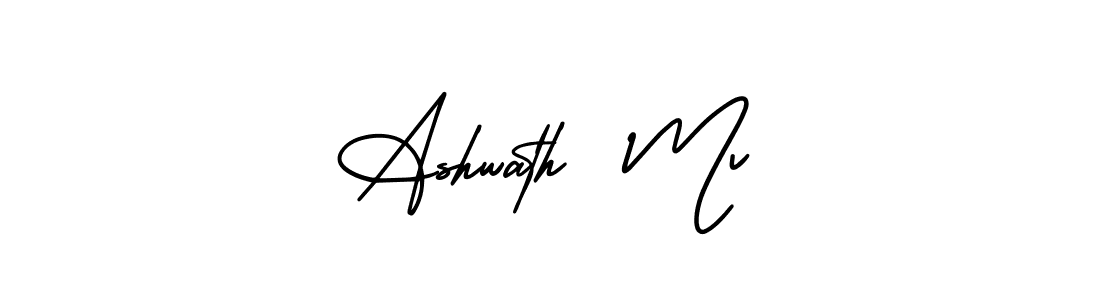 AmerikaSignatureDemo-Regular is a professional signature style that is perfect for those who want to add a touch of class to their signature. It is also a great choice for those who want to make their signature more unique. Get Ashwath  Mv name to fancy signature for free. Ashwath  Mv signature style 3 images and pictures png