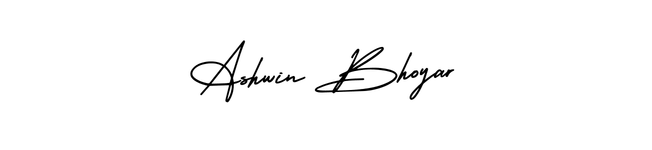 Ashwin Bhoyar stylish signature style. Best Handwritten Sign (AmerikaSignatureDemo-Regular) for my name. Handwritten Signature Collection Ideas for my name Ashwin Bhoyar. Ashwin Bhoyar signature style 3 images and pictures png