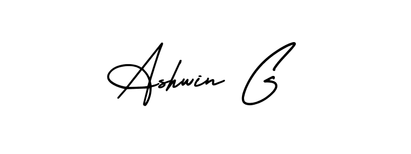 Also You can easily find your signature by using the search form. We will create Ashwin G name handwritten signature images for you free of cost using AmerikaSignatureDemo-Regular sign style. Ashwin G signature style 3 images and pictures png