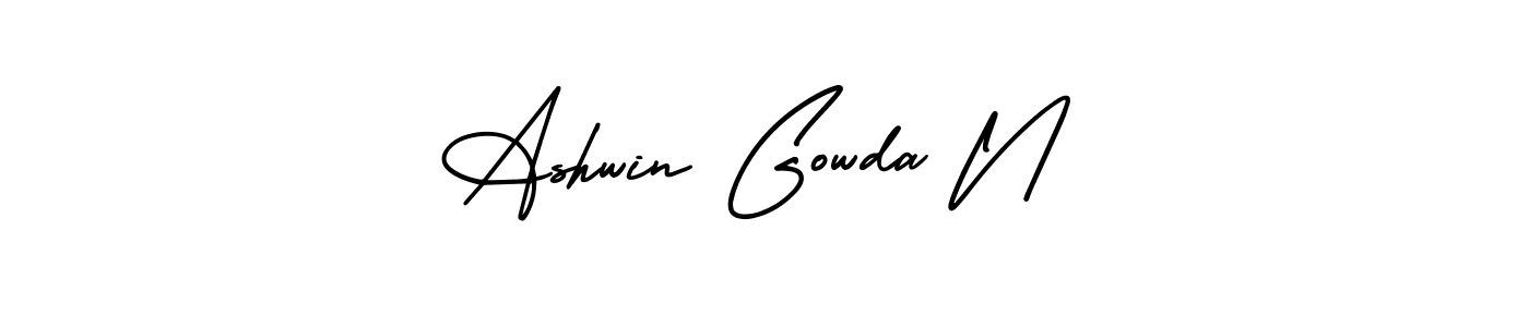 Best and Professional Signature Style for Ashwin Gowda N. AmerikaSignatureDemo-Regular Best Signature Style Collection. Ashwin Gowda N signature style 3 images and pictures png