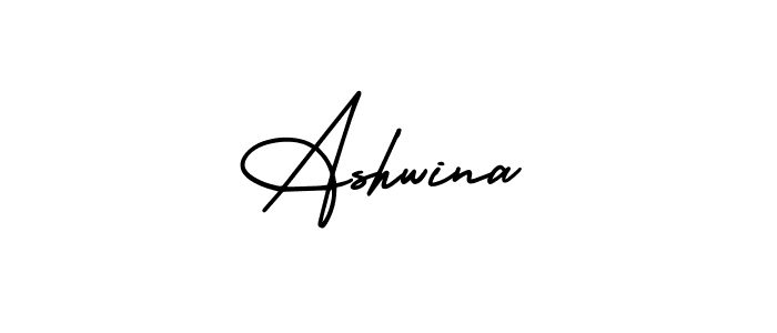 How to make Ashwina signature? AmerikaSignatureDemo-Regular is a professional autograph style. Create handwritten signature for Ashwina name. Ashwina signature style 3 images and pictures png