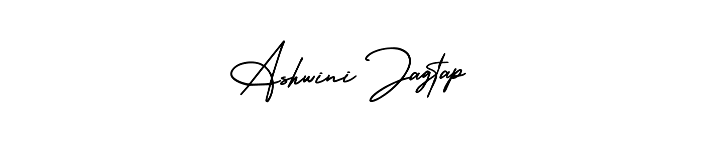 Create a beautiful signature design for name Ashwini Jagtap. With this signature (AmerikaSignatureDemo-Regular) fonts, you can make a handwritten signature for free. Ashwini Jagtap signature style 3 images and pictures png