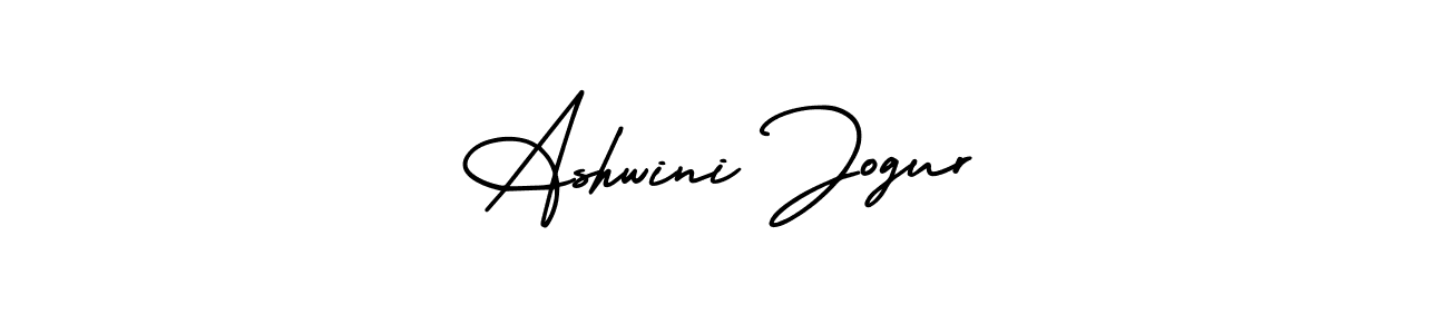How to make Ashwini Jogur name signature. Use AmerikaSignatureDemo-Regular style for creating short signs online. This is the latest handwritten sign. Ashwini Jogur signature style 3 images and pictures png