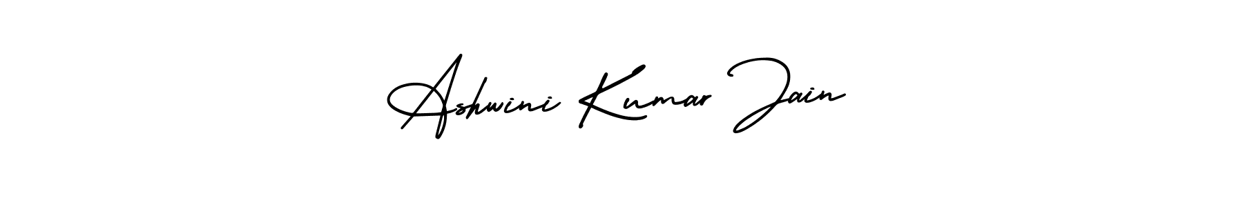 The best way (AmerikaSignatureDemo-Regular) to make a short signature is to pick only two or three words in your name. The name Ashwini Kumar Jain include a total of six letters. For converting this name. Ashwini Kumar Jain signature style 3 images and pictures png